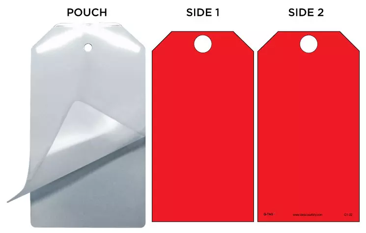 Compact self-laminating tags are designed to make your identification  easier. These blank white tags have endless potential for tough tagging and