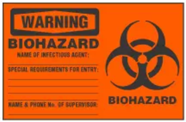 biohazard warning